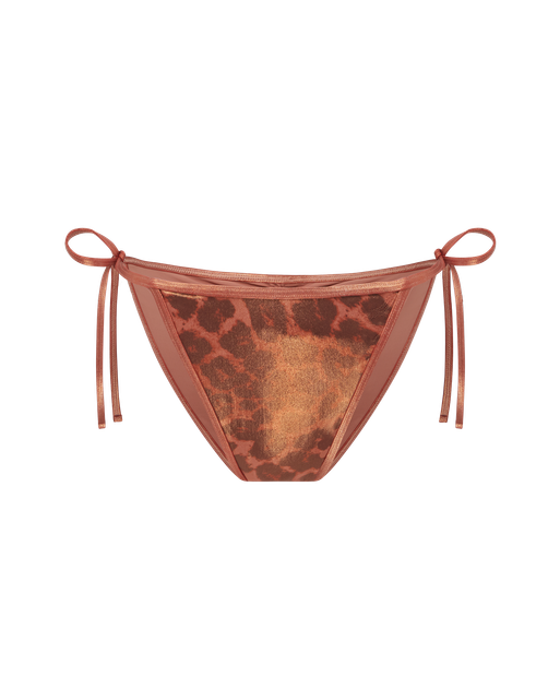 Cayla Bikini Bottoms  Black/Leopard | Agent Provocateur
