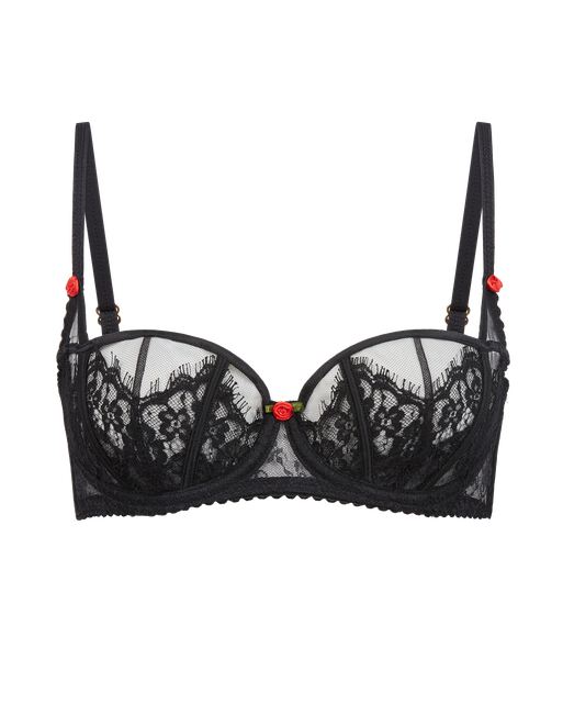 Clarissa Balconette Underwired Bra Black | Agent Provocateur