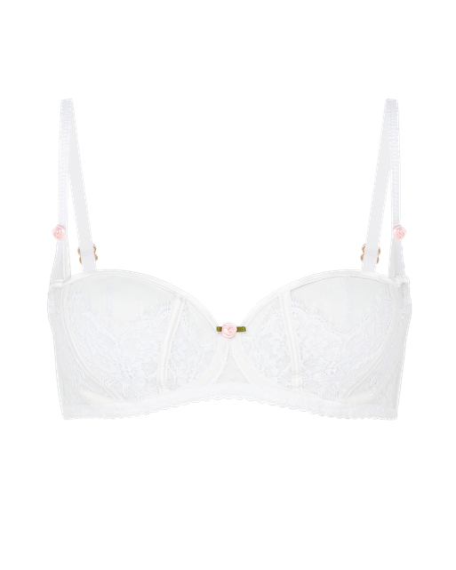 Clarissa Balconette Underwired Bra White | Agent Provocateur