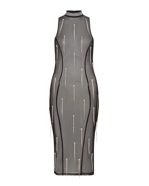 Crystalina Midi Dress Black | Agent Provocateur