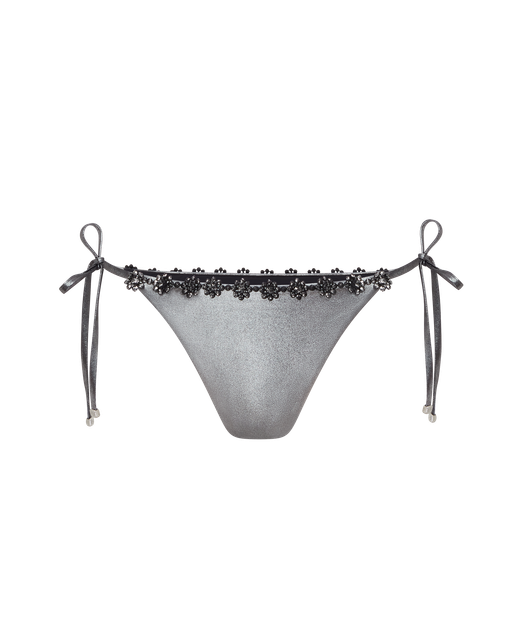 Maiya Bikini Thong Black/Silver | Agent Provocateur