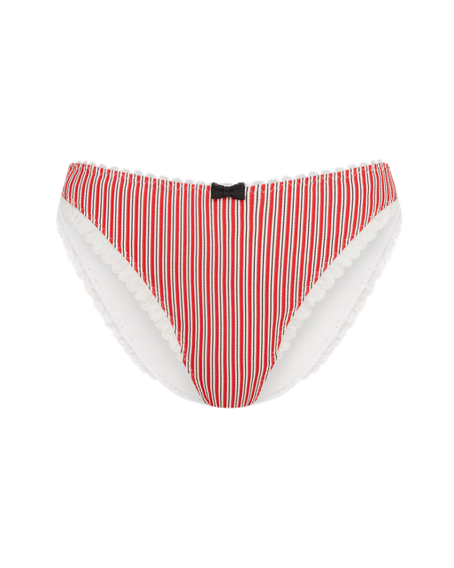 Milli Bikini Bottoms  White/Red | Agent Provocateur