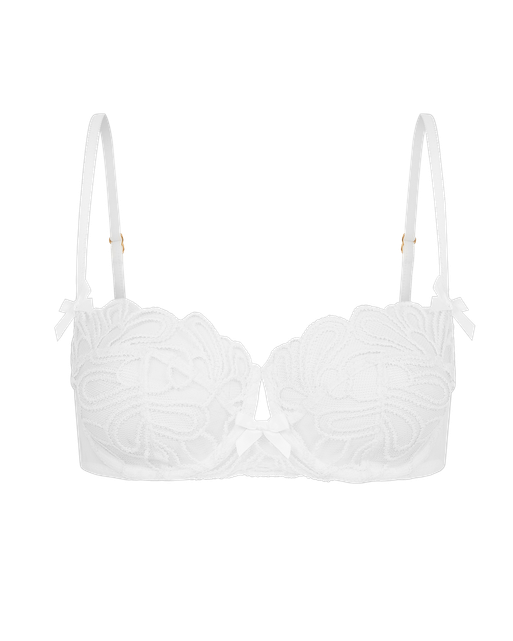 Nelle Balconette Underwired Bra White | Agent Provocateur