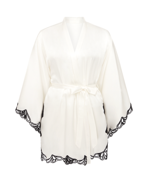 Nelle Kimono Ivory/Black | Agent Provocateur