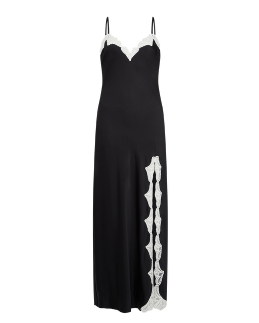 Nelle Long Slip Black/Ivory | Agent Provocateur