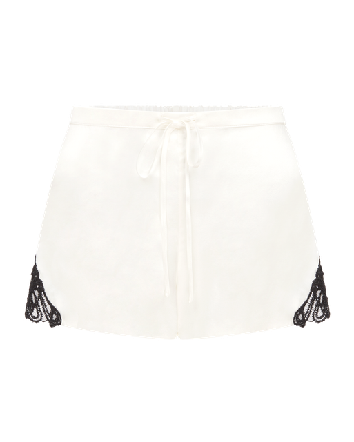 Nelle Shorts Ivory/Black | Agent Provocateur