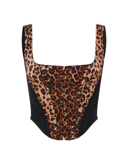Zena Corset Top Leopard | Agent Provocateur