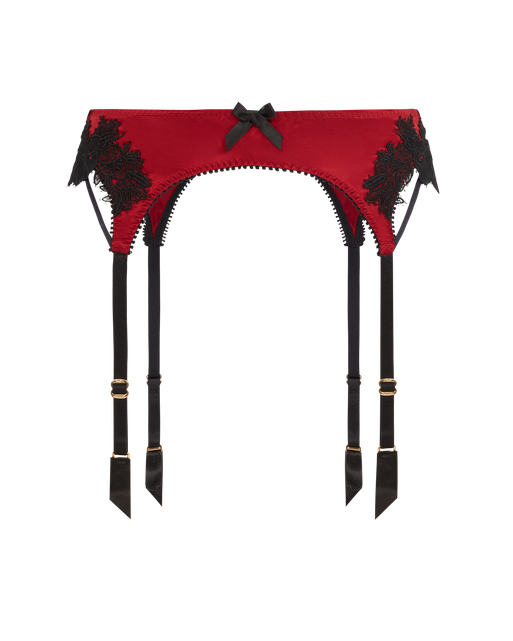 Penelopi Suspender Red/Black | Agent Provocateur