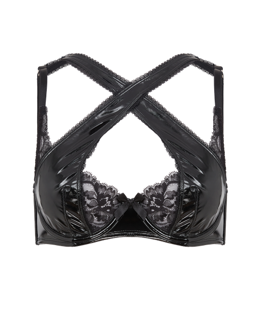 Vicki High Apex Underwired Bra Black | Agent Provocateur