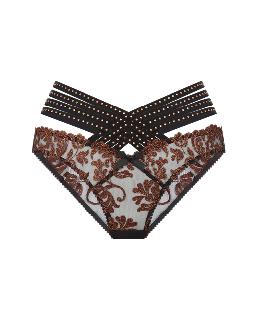 Zarella Full Brief   Bronze/Black | Agent Provocateur