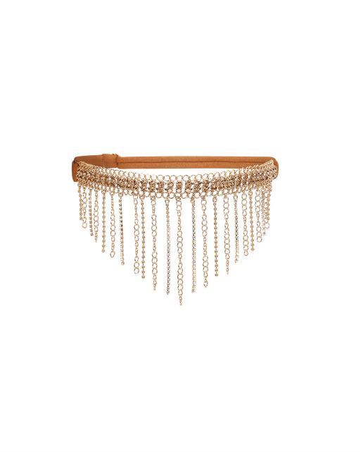 Sirenna Garter Gold/Crystal | Agent Provocateur