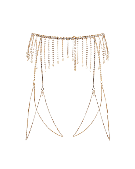 Anjali Chain Suspender  Gold/Crystal | Agent Provocateur