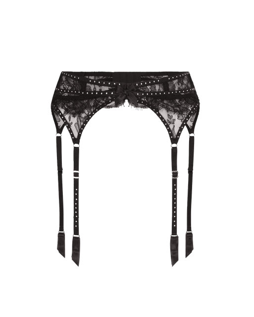 Anora Suspender Black/Crystal | Agent Provocateur