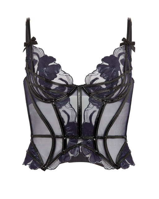 Felicitie Bustier  Navy/Black | Agent Provocateur