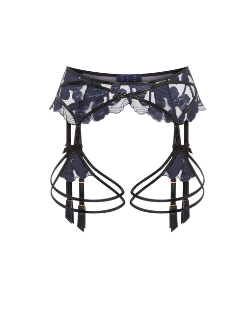 Felicitie Suspender Navy/Black | Agent Provocateur