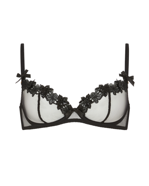 Floss Plunge Underwired Bra Black | Agent Provocateur