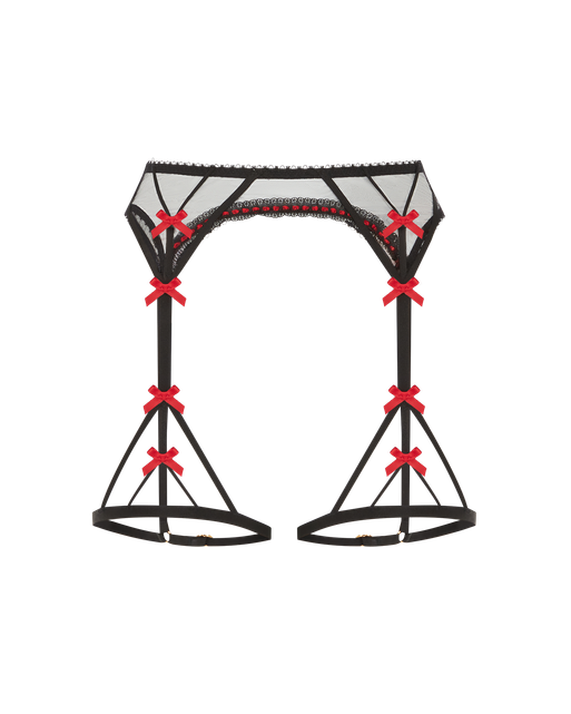 Hetty Suspender Black/Red | Agent Provocateur