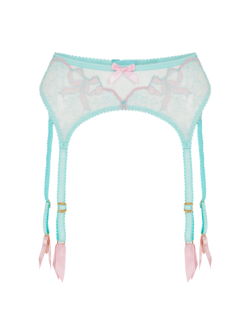 Lisetta Suspender Mint/Pink | Agent Provocateur