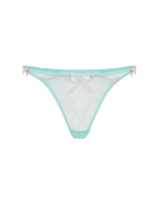 Lisetta Thong Mint/Pink | Agent Provocateur