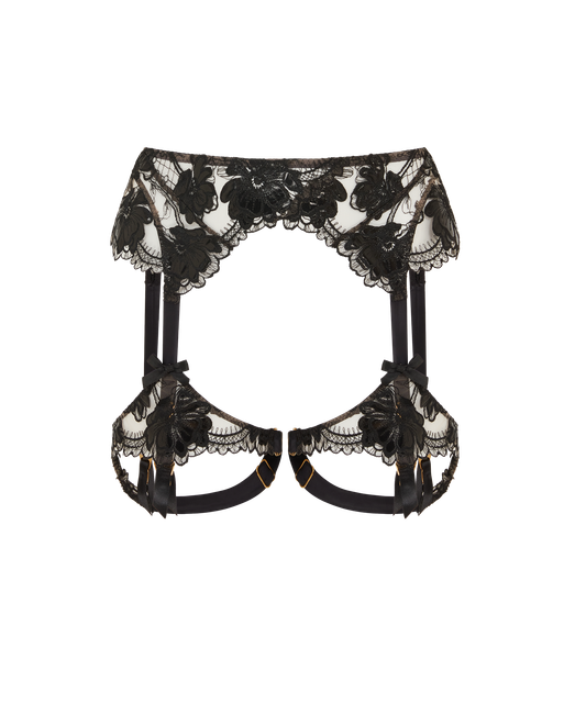 Rexanna Suspender Black/Nude | Agent Provocateur