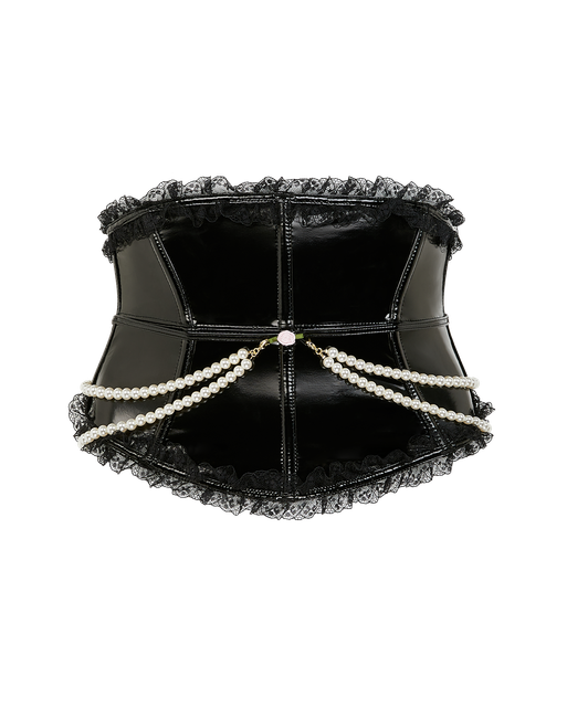 Tiffy Waspie Black/Baby Pink | Agent Provocateur