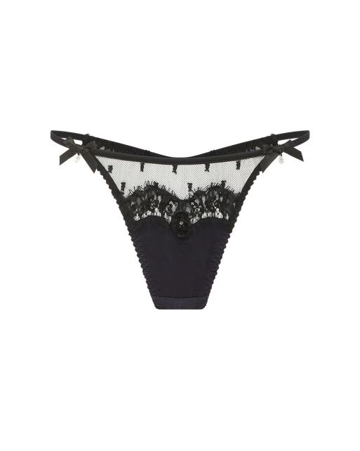 Veretie Thong  Black/Navy | Agent Provocateur