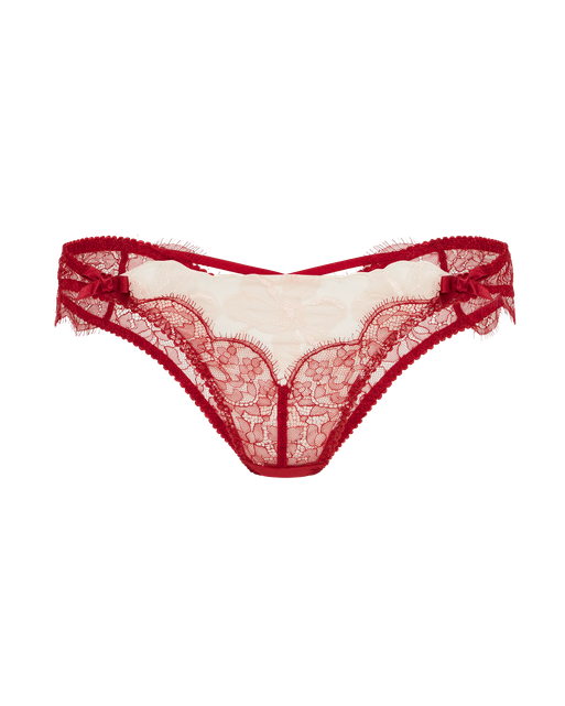 Vitoria Brazilian Brief  Burgundy/Blush | Agent Provocateur