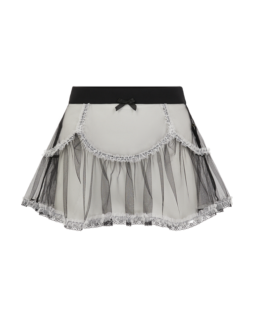 Claramae Mini Skirt Black/Cream | Agent Provocateur