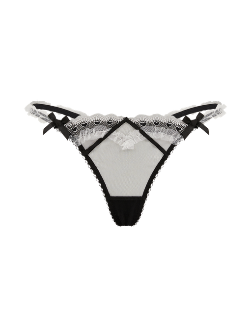 Claramae Thong Black/Cream | Agent Provocateur