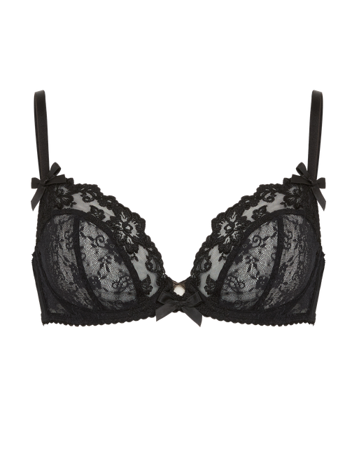 Josephina Plunge Underwired Bra Black | Agent Provocateur