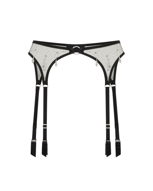 Lunessa Suspender Black/Clear | Agent Provocateur
