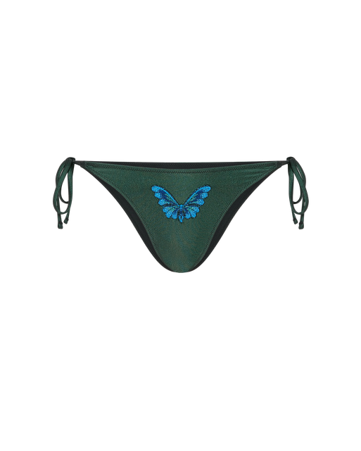 Vivi Bikini Bottom Green Foil | Agent Provocateur