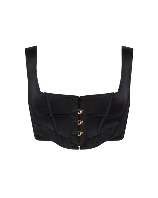 Zetta Corset Top Black | Agent Provocateur