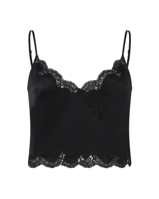 Molly Cropped Camisole Black | Agent Provocateur