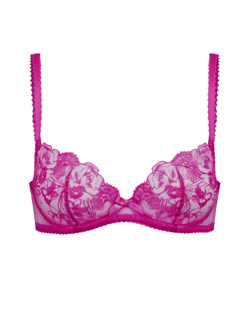 Jayce Plunge Underwired Bra Magenta/Magenta | Agent Provocateur