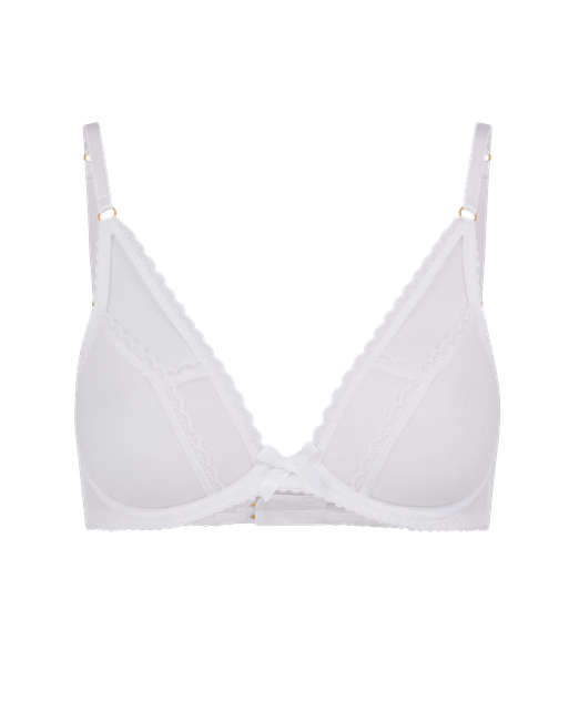 Fia Plunge Bra White | Agent Provocateur