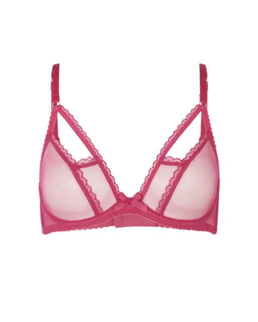 Fia Plunge Underwired Bra Pink | Agent Provocateur