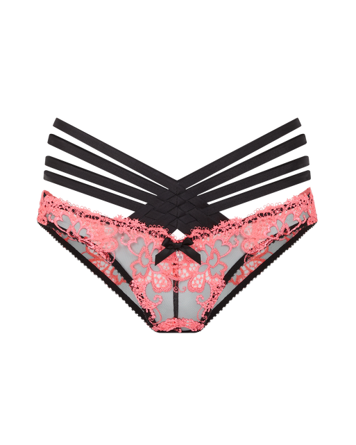 Dioni Full Brief Black/Neon Pink | Agent Provocateur