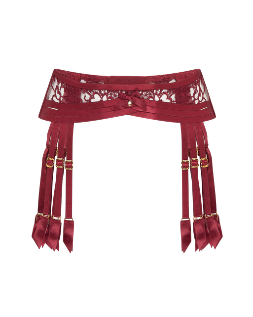 Dioni Suspender Burgundy | Agent Provocateur
