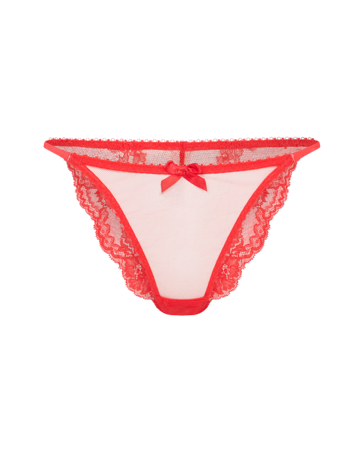 Ettie Lace Brief Red/Red | Agent Provocateur