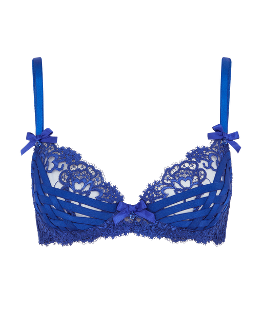 Dioni Plunge Underwired Bra Cobalt | Agent Provocateur