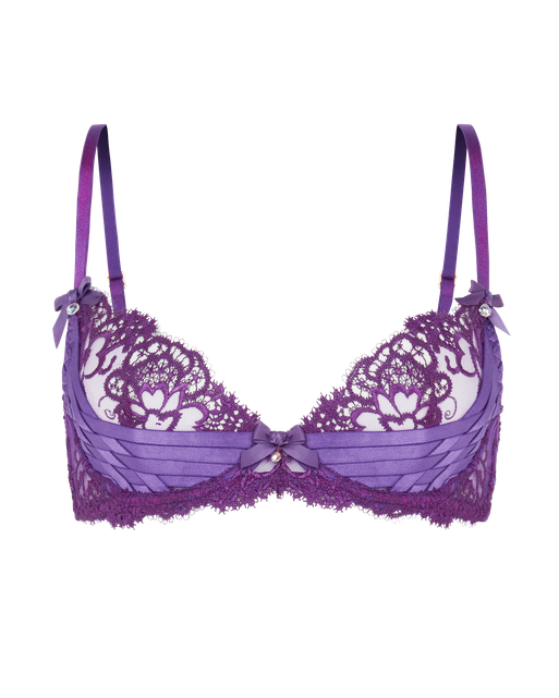 Dioni Plunge Underwired Bra Deep Purple | Agent Provocateur