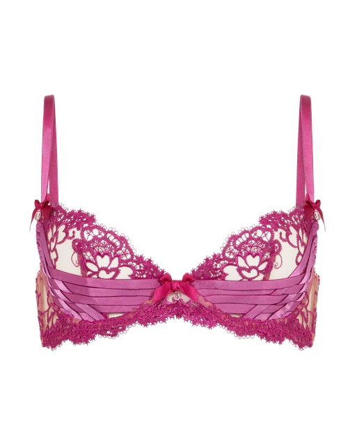 Dioni Plunge Underwired Bra Magenta | Agent Provocateur