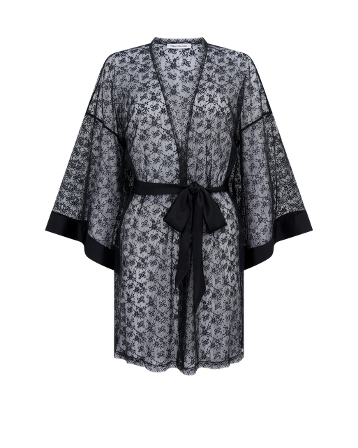 Malorey Short Kimono  Black | Agent Provocateur