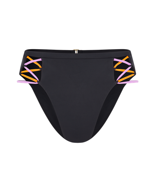 Steffi Bikini Bottom Black Multicolour | Agent Provocateur