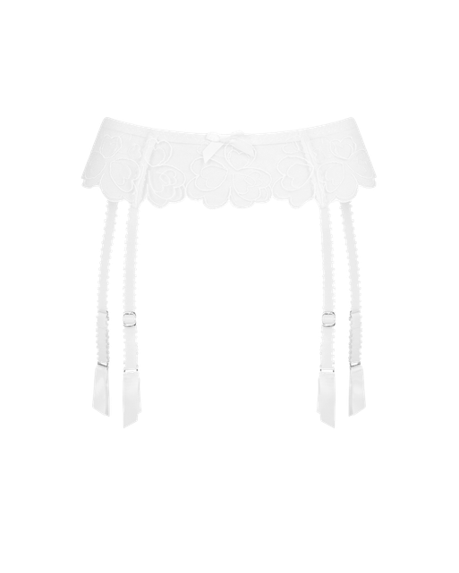 Maysie Suspender White/White | Agent Provocateur
