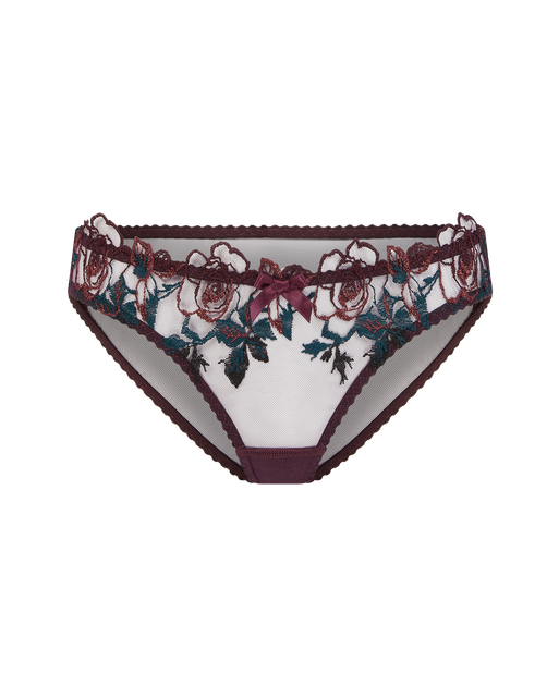 Callypso Full Brief Plum/Green | Agent Provocateur