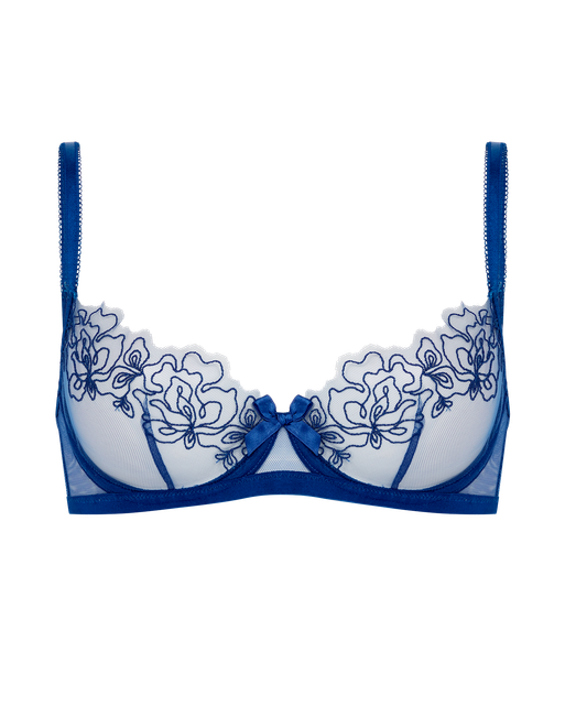 Juni Demi Cup Underwired Bra Cobalt | Agent Provocateur