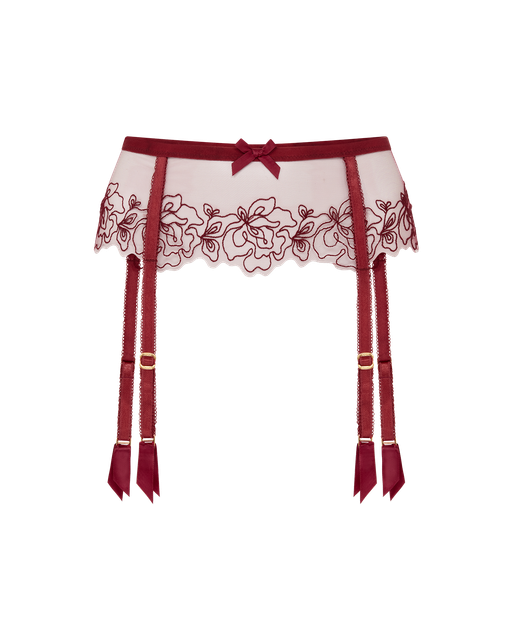 Juni Suspender Burgundy | Agent Provocateur