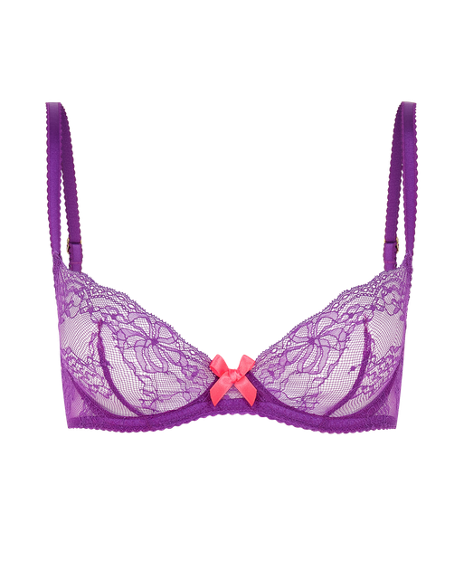 Isedora Plunge Underwired Bra Purple/Pink | Agent Provocateur